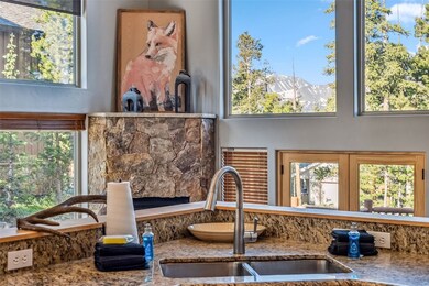 Mountain views from the kitchen sink
