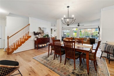 Dining room area looking to living room