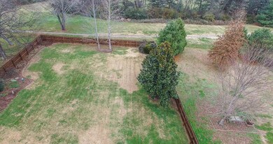 Backyard is big enough for a pool, playground and lots of entertaining