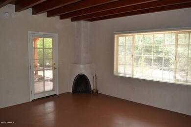 Master bedroom w/beam & plank ceilings..
