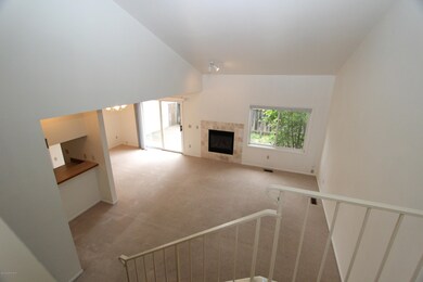 Living space from stairwell balcony