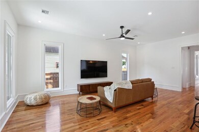 Living room hardwood floors throughout