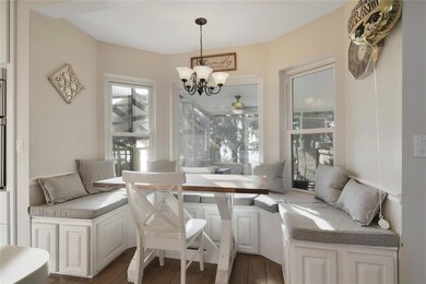 Nook area in Kitchen with the view of Lake Eustis