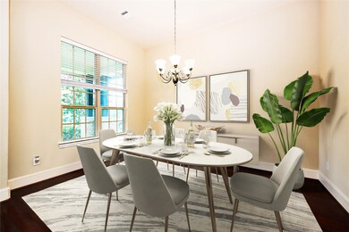 Across from the study is the formal dinning room