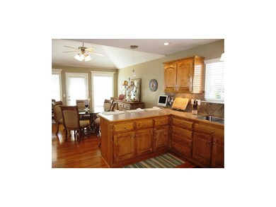 Hardwood floors in Kitchen.