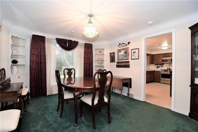Formal Dining Room with built-in corner china cabi