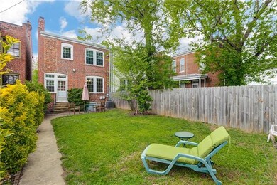 Generous rear yard--sunny and flat, ready for gard