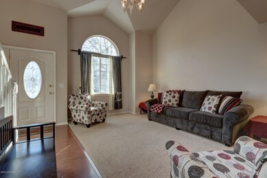 Living Room W/Vaulted Ceiling