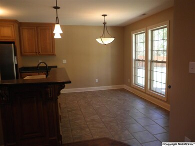 Breakfast bar and breakfast area.