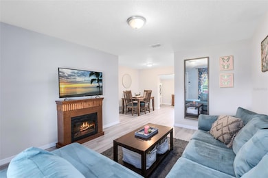 Large Family room overlooking the dining room.