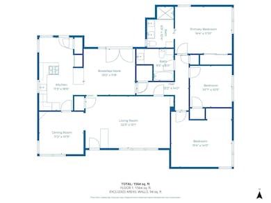 3 bedrooms and 2 baths along with a great screened porch and large fenced back yard!