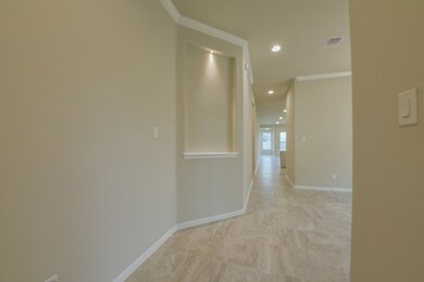Upgraded Tile Floors laid in an Upgraded Pattern will lead the path for more!  Beautiful New DR Horton now ready for move in, make that call!