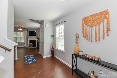 Foyer looking into the family room.