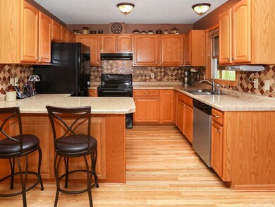 Clean, updated kitchen with window looking out to 