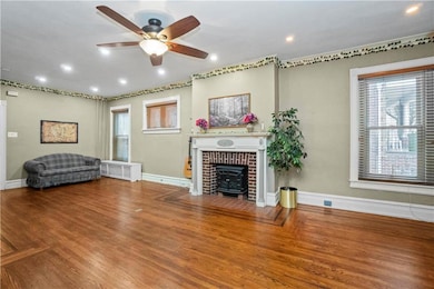 Fireplace with electric insert