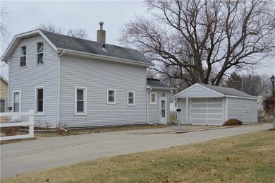 Garage with walk-in door