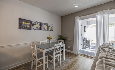 Dining space featuring hardwood / wood-style floor