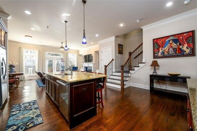 Kitchen island with seating for 4