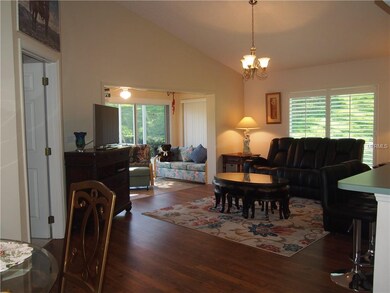Family room with brand new laminate flooring