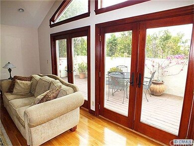 Lovely French doors leading to private patio