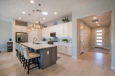 Large Quartz counter kitchen