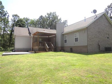 Exterior Back/Side. Back and side of house with th