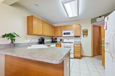 Large, open kitchen provides plenty of storage and