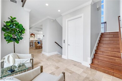 Landing on second floor with elevator