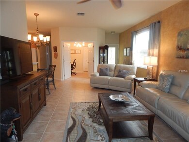 Living room. Bedroom with french ahead with dining