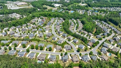 Aerial overview of property's location featuring n