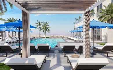 View of pool featuring an outdoor living space, a 
