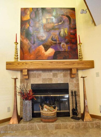 Fireplace adds ambiance