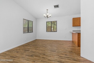 Dining Area Vaulted Ceiling