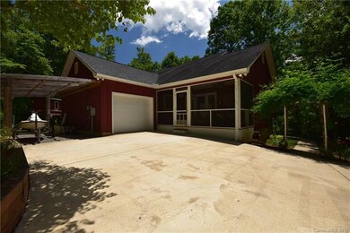 Concrete Drive to Garage and Screened Porch Entry-