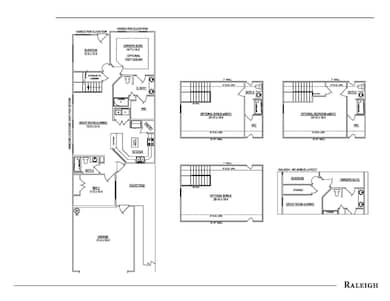 Raleigh Floor plan blacklines