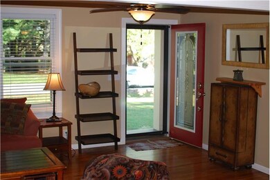 Front entrance to large living room
