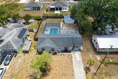 Birds eye view of property