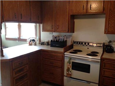 Kitchen view 2 of breakfast nook.