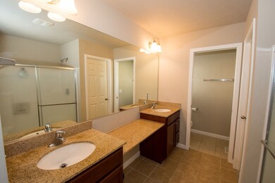 Nice size vanity with ample counter space, dual si