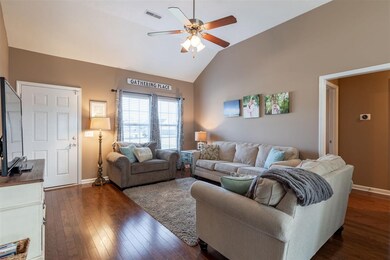 Gleaming wood floors, natural light, and ceiling f