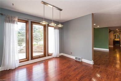 Formal dining room is open to the kitchen