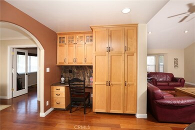 KITCHEN DESK AREA AND PANTRY