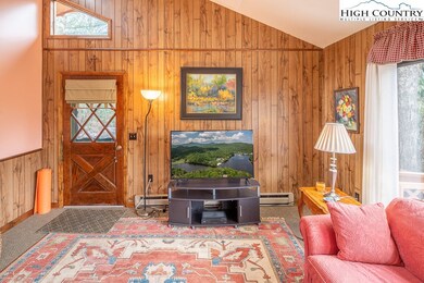 Living Room with vaulted ceiling