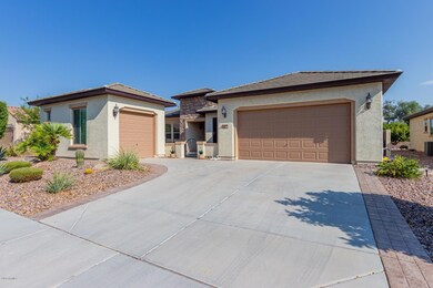 FRONT WITH GOLF CART GARAGE