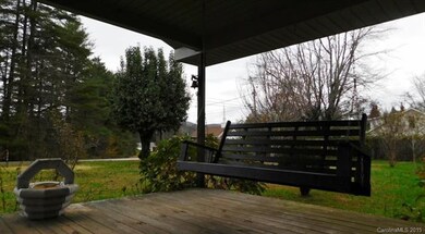 Front Porch swing, Church in background