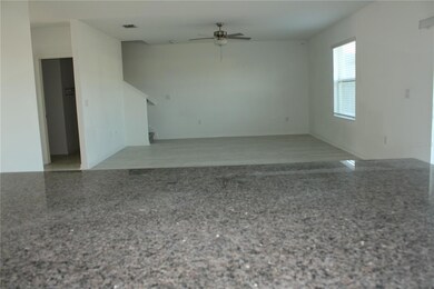Kitchen overlooking family room