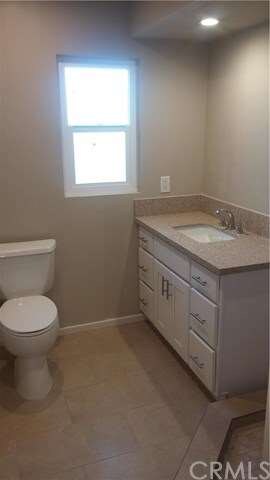 Granite vanity, remodeled bathroom