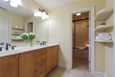 Master bath with whirlpool bath