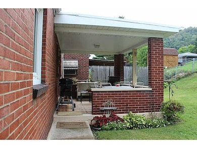 Patio/Deck. Right off the kitchen. Great for BBQ s
