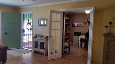 french doors to office